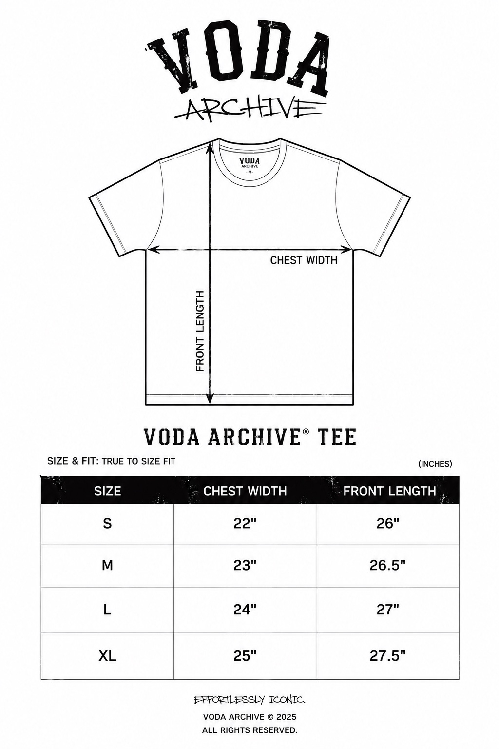 VODA ARCHIVE® TEE